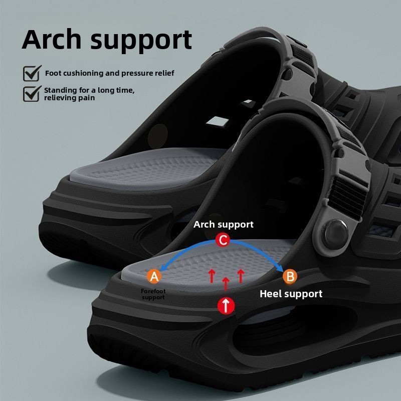 Men'S Shoes With Support - Kemer Destekli Kaymaz Yumuşak Tabanlı Nefes