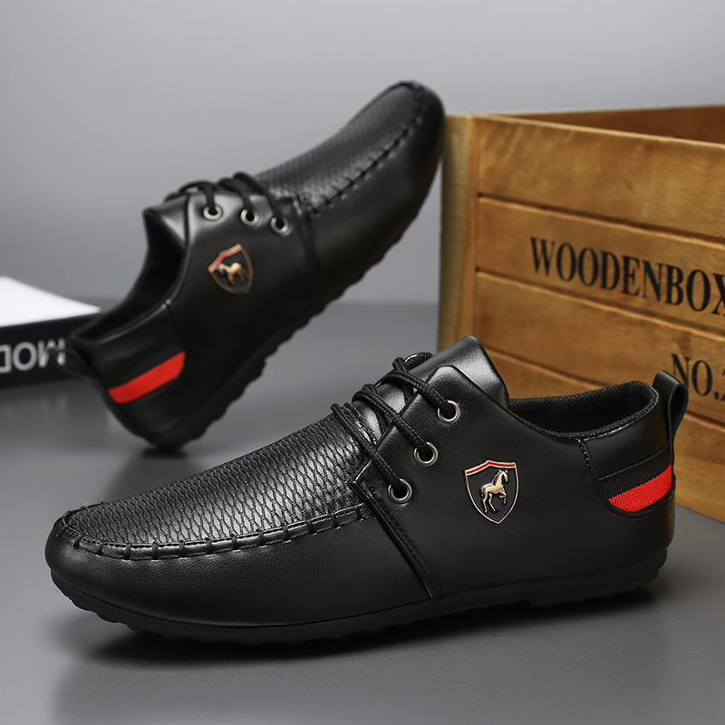 Men'S Shoes For Suits - Erkek Düz Renkli İş Günlük Ayakkabıları