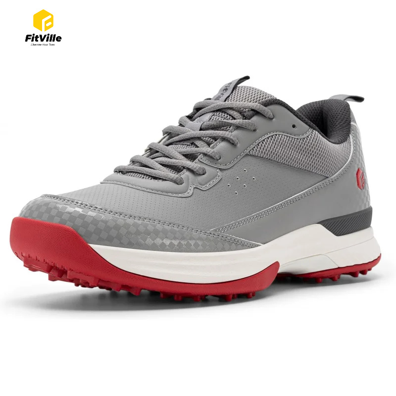 Men'S Shoes Professional - FitVille Geniş Golf Ayakkabıları Erkek Profesyonel