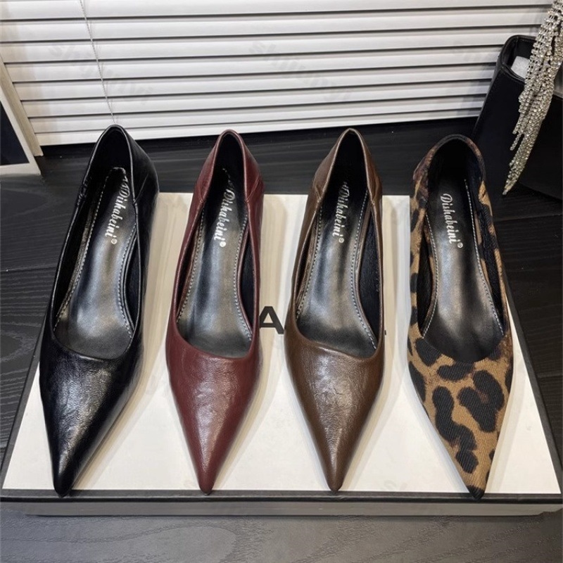 Dress Shoe Pointed - Kadın Yüksek Topuklu Rugan Sivri Zarif
