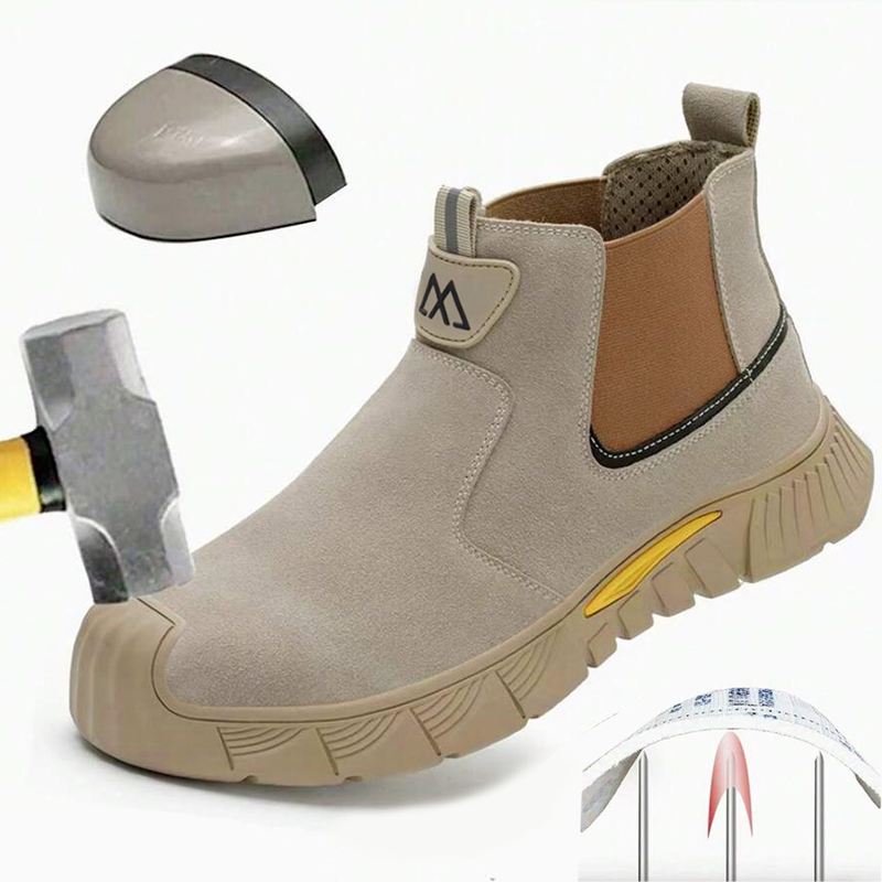 Men'S Shoes With Support - Aşınmaya Dayanıklı, Dayanıklı Çelik Burunlu İş