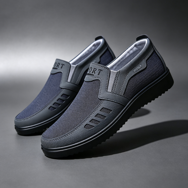 Men'S Shoes For Suits - Erkekler İçin Bağcıksız Kanvas Loafer'lar Nefes