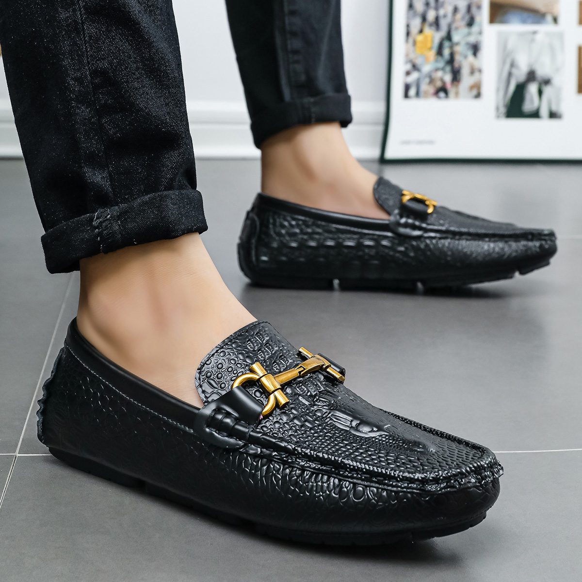 Erkekler İçin Kahverengi Timsa - Men'S Shoes For Suits incelemesi ve fiyatı