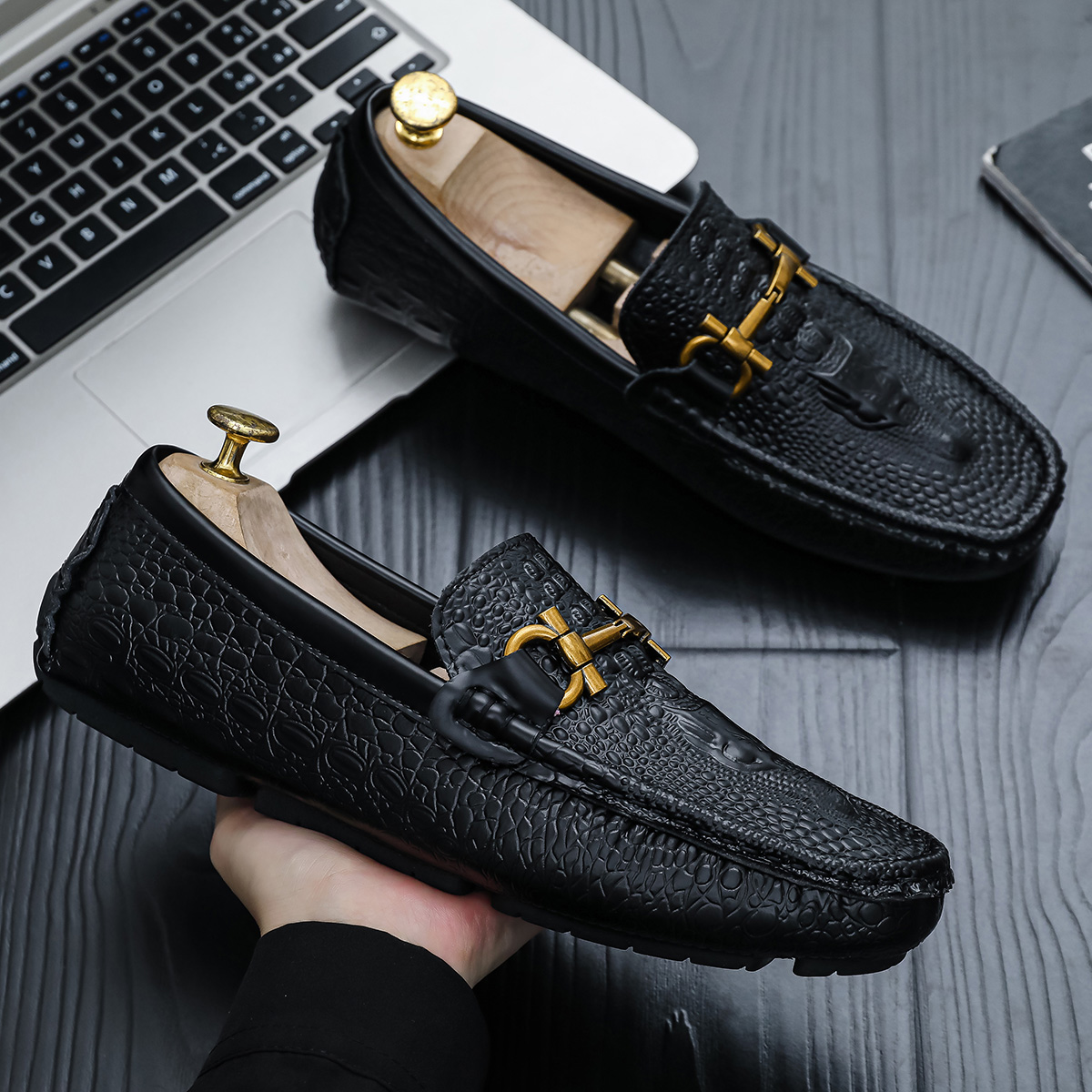 Erkekler İçin Kahverengi Timsa - Men'S Shoes For Suits incelemesi ve fiyatı