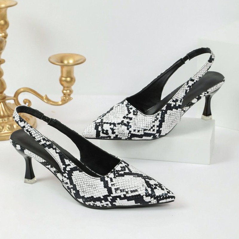 Slingback Yılan Derisi Stilett - Dress Shoe Pointed incelemesi ve fiyatı