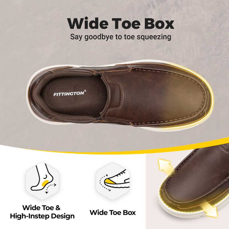 Fittington Erkek Slip-On Klasi - Men'S Shoes With Wide Toe Box incelemesi ve fiyatı